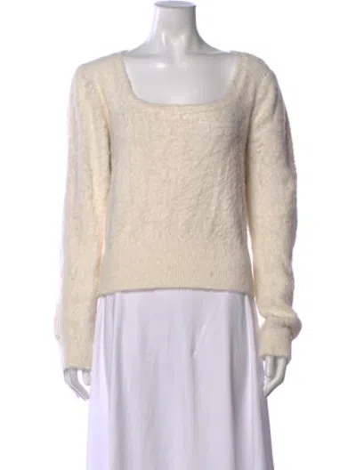 Pre-owned Astr Square Neckline Sweater In Neutrals