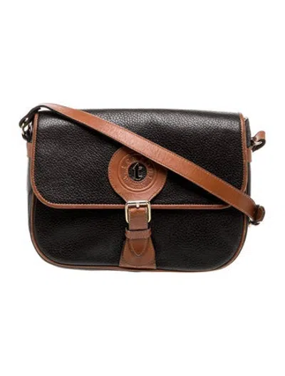 Pre-owned A.testoni Leather Crossbody Bag In Black/brown