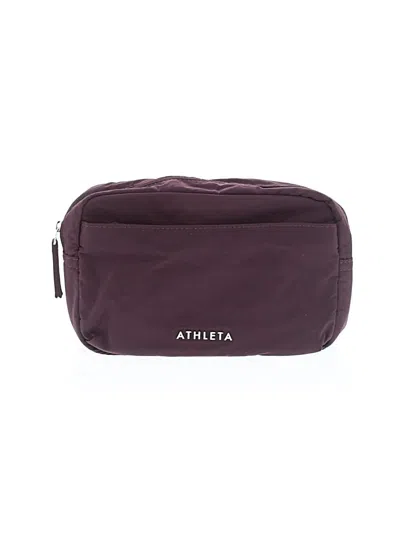 Pre-owned Athleta Belt Bag In Burgundy