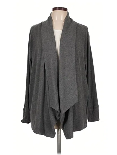 Pre-owned Athleta Cardigan Sweater In Gray