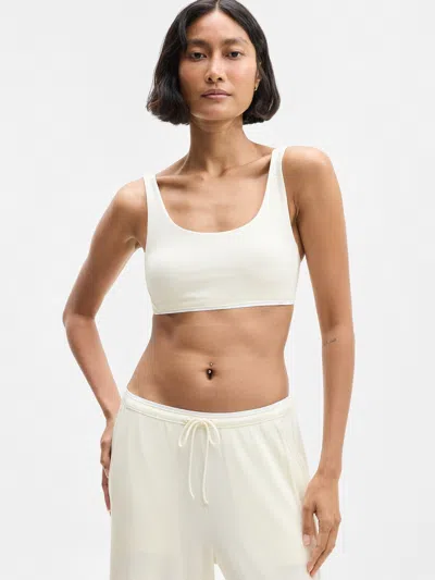 Athleta Cloudnine Bra A-c In Pearl/white