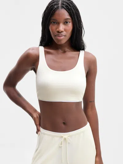 Athleta Cloudnine Bra D-dd In Pearl/white