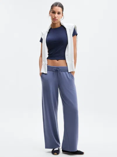 Athleta Coaster Luxe Straight Leg Pant In Blue