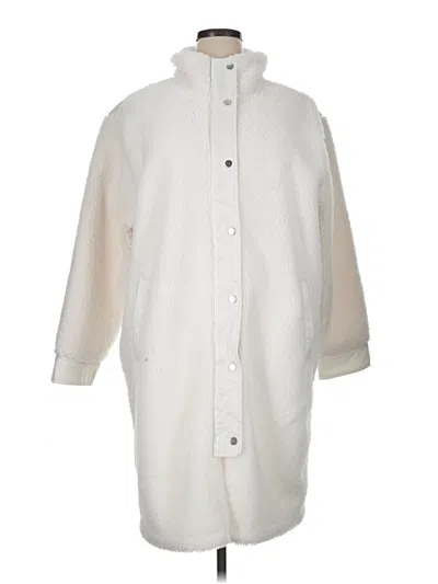 Pre-owned Athleta Coat In Ivory