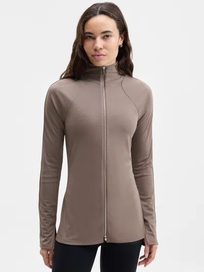 Athleta Crossroads Track Blouse In Umber