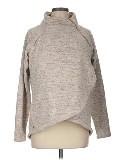 Pre-owned Athleta Fleece Jacket In Gray