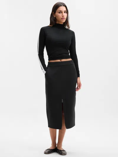 Athleta Form Knit Midi Skirt In Brown