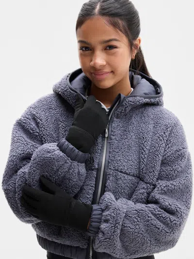 Athleta Kids'  Girl Microfleece Glove In Black