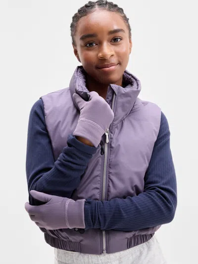 Athleta Kids'  Girl Microfleece Glove In Northern Night