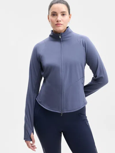 Athleta Rainier Full Zip Jacket In Blue