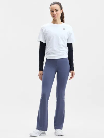 Athleta Salutation Stash Slim Fit Flare Pant In Sail