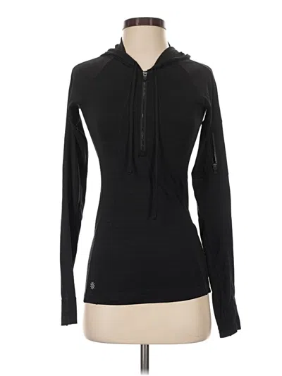 Pre-owned Athleta Track Jacket In Black