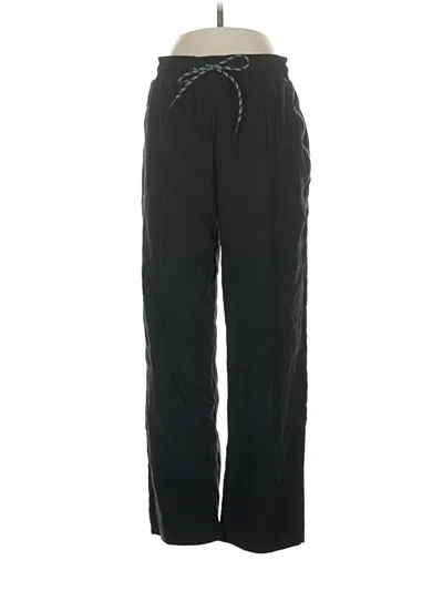 Pre-owned Athleta Track Pants In Black