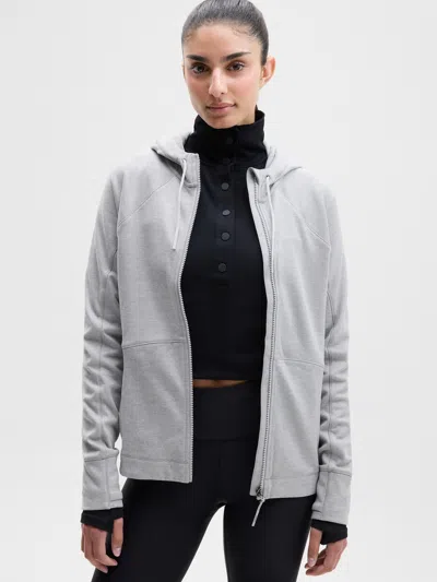 Athleta Unstoppable Full Zip Jacket In Gray