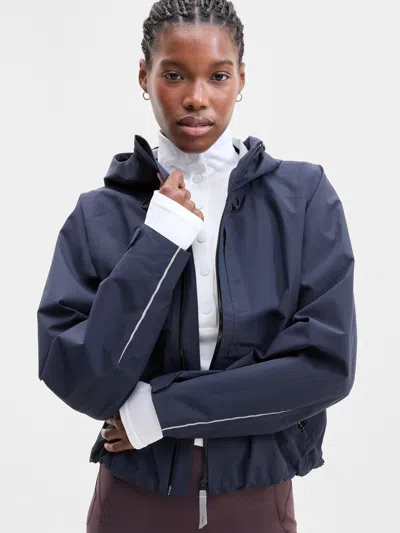 Athleta Waterproof Cinch Jacket In Blue