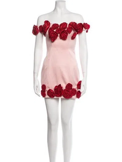 Pre-owned Atoir Floral Print Mini Dress W/ Tags In Pink