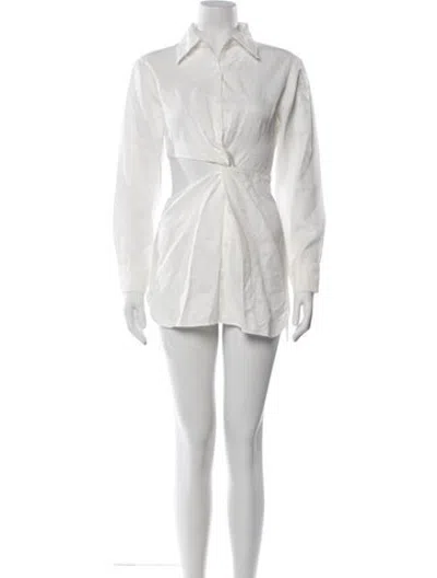 Pre-owned Atoir Mini Dress In Neutrals
