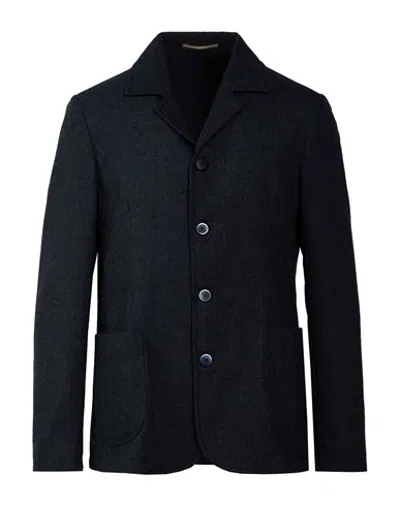 At.p.co At. P.co Man Blazer Navy Size 38 Polyester, Wool, Viscose In Blue