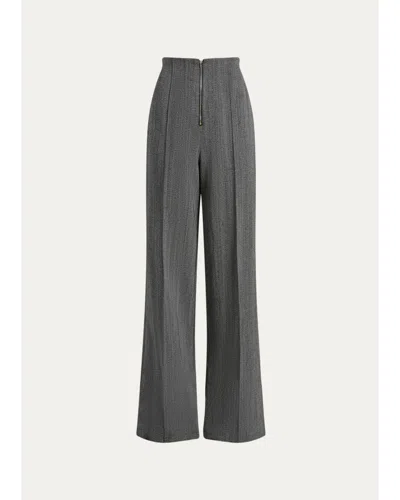 Attersee The Zip Corset Suiting Trousers In Gray
