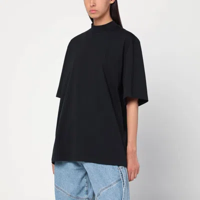 Attico Black Cotton T-shirt