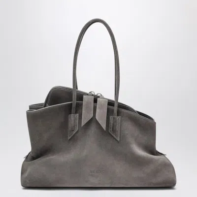 Attico La Passeggiata Medium Bag In Grey Suede