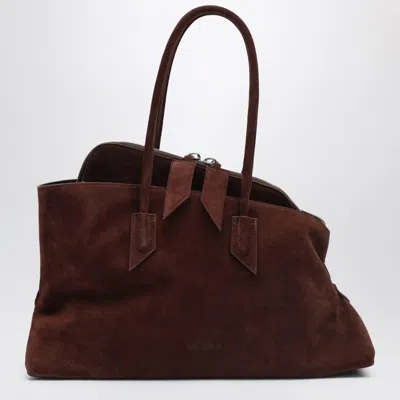 Attico La Passeggiata Medium Light Chocolate Bag In Brown