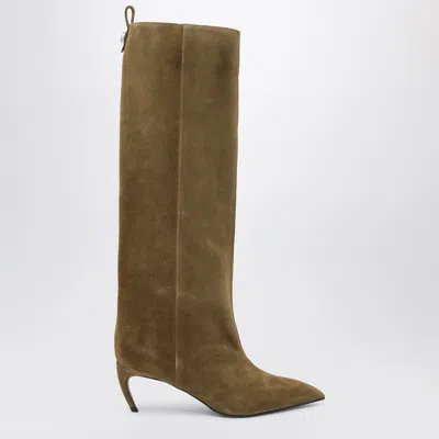 Attico Lea Military Green High Boot