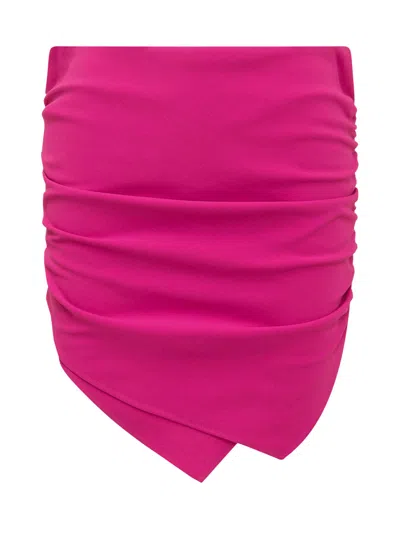 Attico The  Stylish Mini Skirt For The Modern Trendsetter In Pink