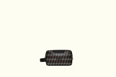 Au Depart Square Mini Pouch Handbag 20 In Noir/noir