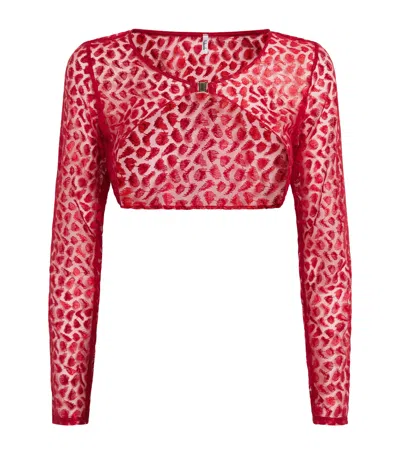 Aubade Crazy In Love Bolero Top In Red