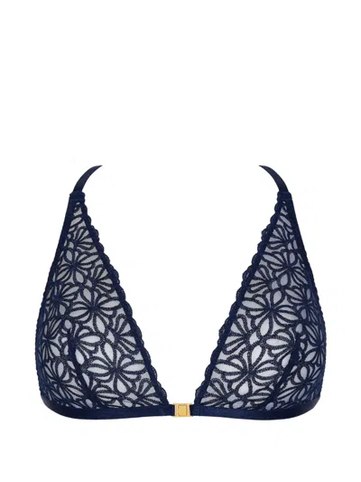 Aubade Secret Memories Triangle Bra In Blue