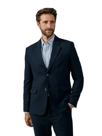 Aubin Marlborough Wool Suit Blazer In Navy