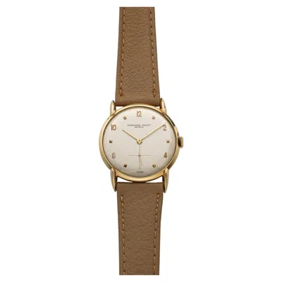 Pre-owned Audemars Piguet Vintage 1951  Ultra-thin 5001 18k Yg Silver Dial Manual 32mm In Multiple