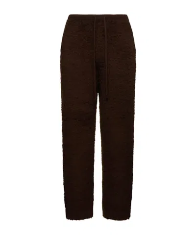 Auralee Elastic Waist Casual Pants In Brown