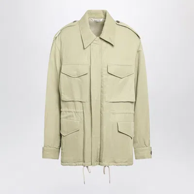 Auralee Padded Military Blouson Light Khaki In Green