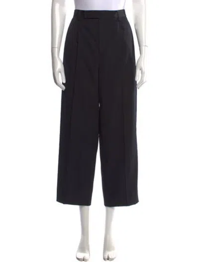 Pre-owned Auralee Wide Leg Pants In Black