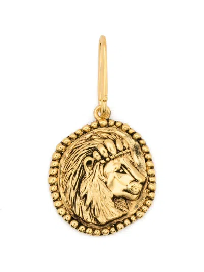 Aurelie Bidermann Lion Zodiac Charm In Gold