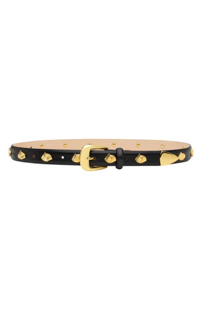 Aureum Vienna Stud Leather Belt In Multi