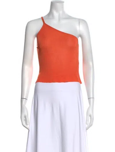 Pre-owned Auteur One-shoulder Sleeveless Top In Blue