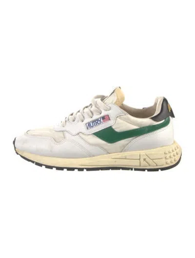 Pre-owned Autry Leather Sneakers In Neutrals/white