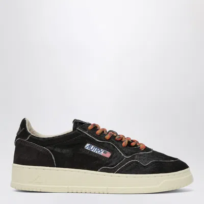 Autry Medalist Sneakers In Chocolate Pony Skin