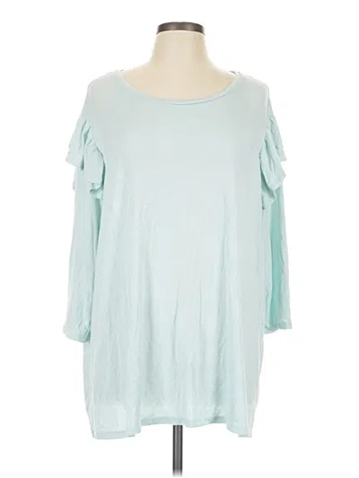 Pre-owned Ava & Viv Sweatshirt In Teal
