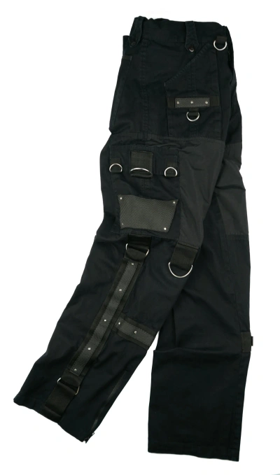 Pre-owned Avant Garde S.d.l Skysdalimit Cargo Parachute Pants Trousers In Black