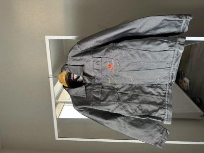 Pre-owned Avant Garde X Vintage Johnny Blaze Vintage Wu Tang Fubu Style Denim Bright Jacket In Grey