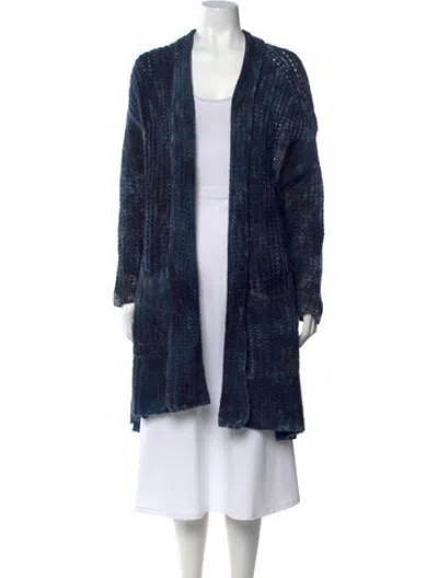 Pre-owned Avant Toi Cashmere Patterned Sweater In Blue