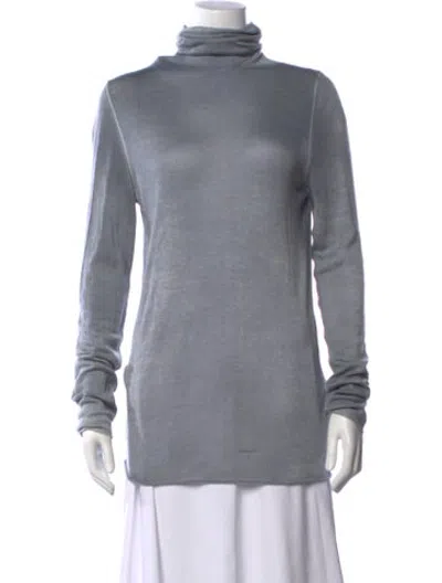 Pre-owned Avant Toi Cashmere Turtleneck Sweater W/ Tags In Blue