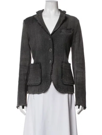 Pre-owned Avant Toi Tweed Pattern Blazer In Grey