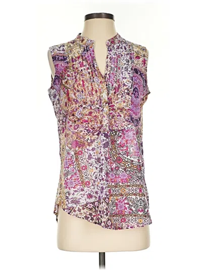 Pre-owned Aventura Sleeveless Blouse In Purple