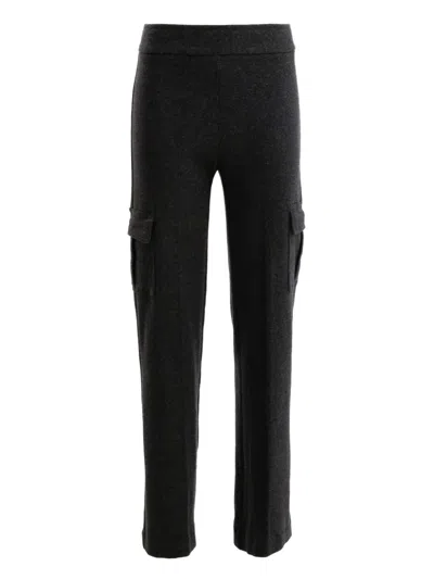 Avenue Montaigne Cargo-pockets Trousers In Gray