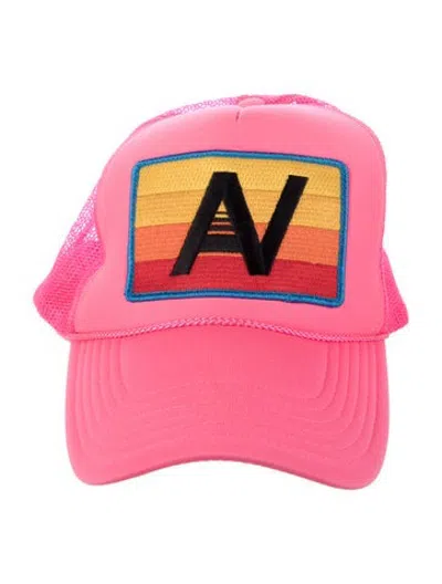 Pre-owned Aviator Nation Baseball Cap In Pink